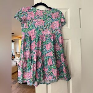 Lilly Pulitzer Pink and Blue Floral Kids Dress